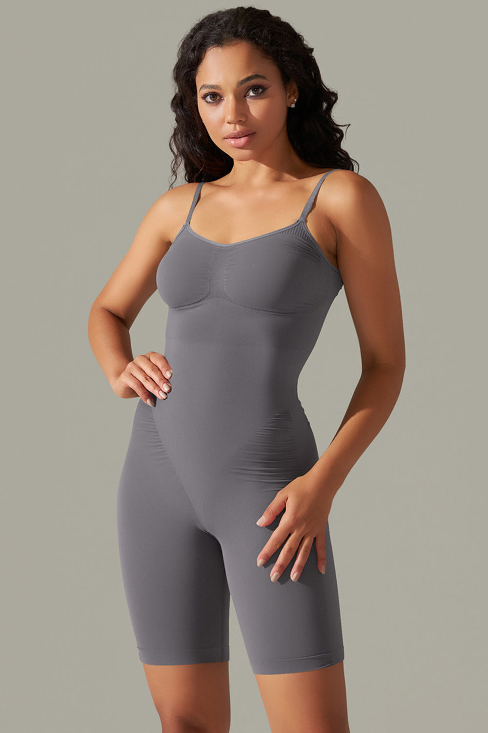 Spaghetti Strap Active Romper