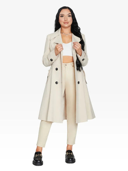 Spring/Summer Double Breasted Trench Mac Coat (1201-SP)