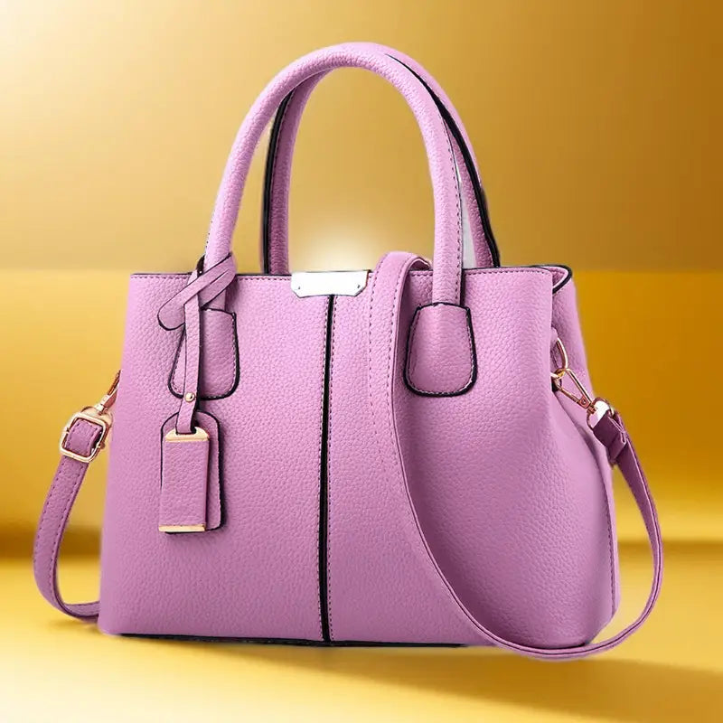 Stylish Leather Handbag Diagonal